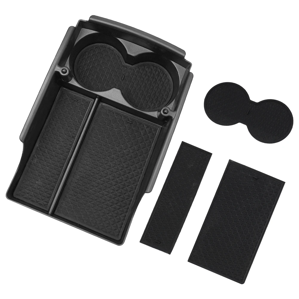 Center Console Organizer with Cup Holder for Tesla For Model S and For Model X Vehicles Left Hand Drive ABS Material