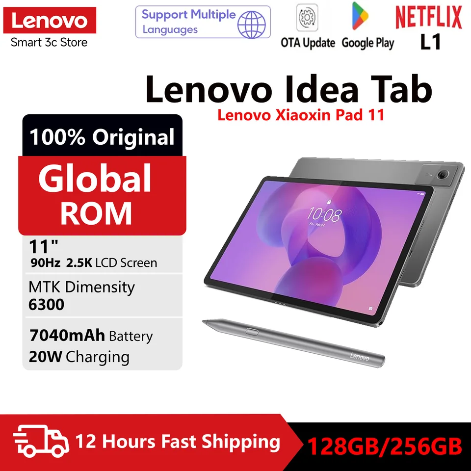 Global ROM Lenovo Idea Tab 11 inch 2.5K Screen MTK Dimensity 6300