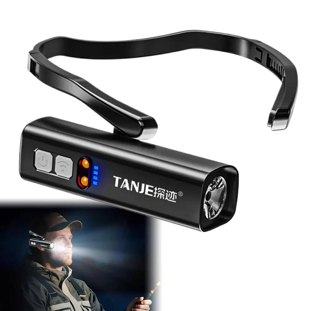 Ear Mounted Headlight With Strong Light Charging For Outdoor Use Ultra Long Endurance Sensor Head Mounted Design