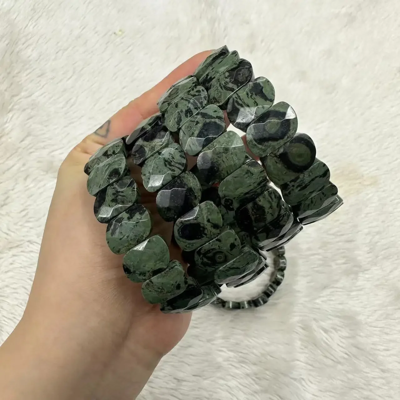 Natural Kambaba Jasper Stone Beads 11×15mm Bracelet Natural Gemstone Bangle DIY Jewelry for Woman for Gift Wholesale !