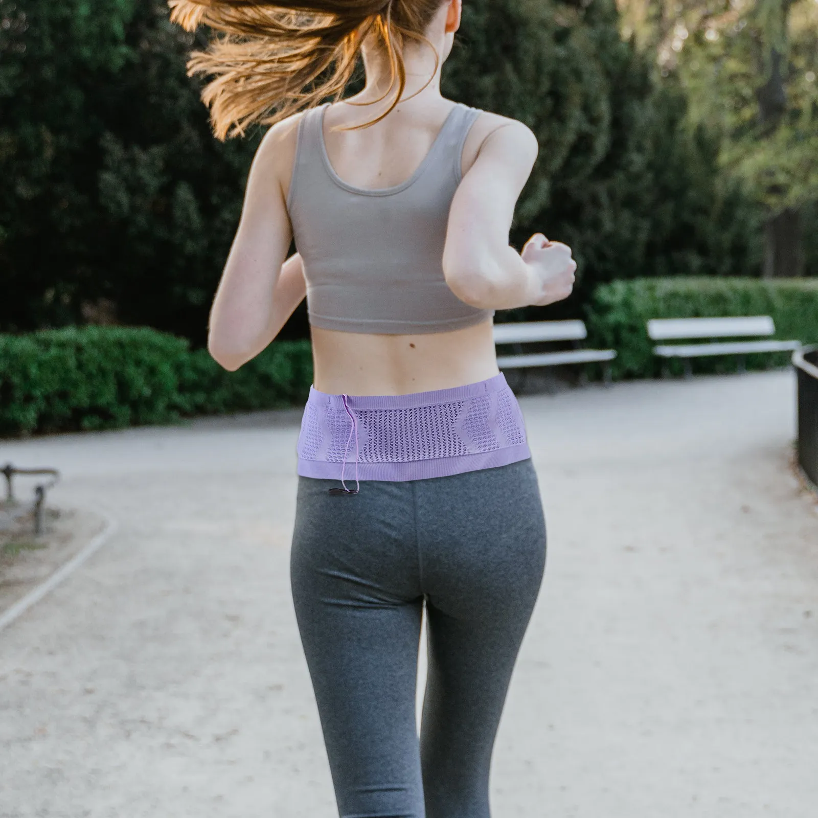 Running Waist Belt Pack Lightweight Elastic Breathable Phone Bag for Jogging Hiking Travel Passport Money