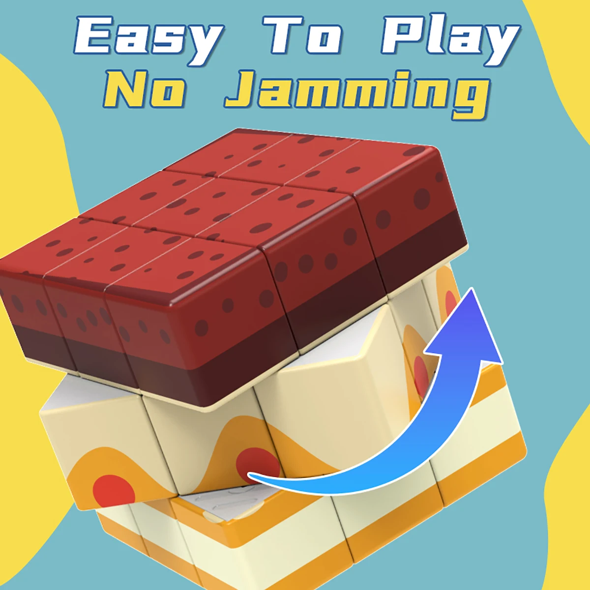 Magic Cube 3x3x3 3D UV torta puzzle antistress professionale gioco di velocità liscia regalo giocattolo per bambini