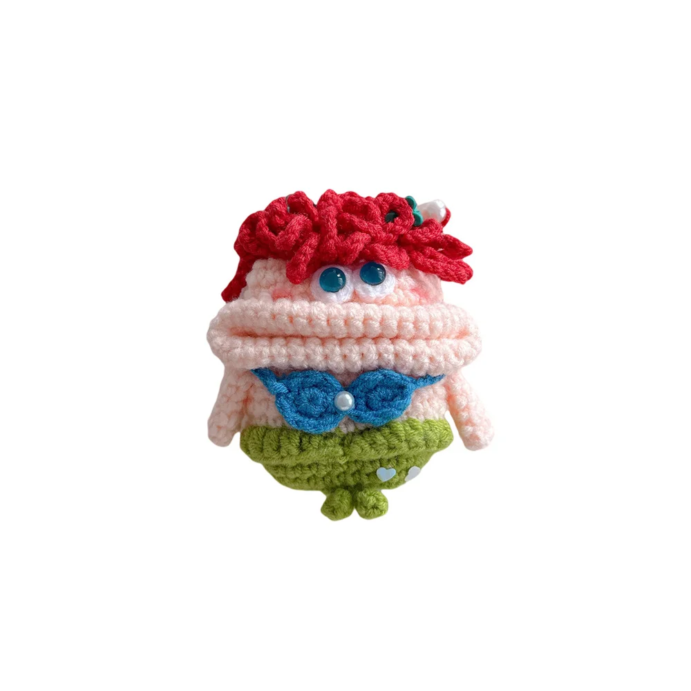 Knitted Plush Earphone Case  Sausage Mouth Doll For Apple AirPods Pro3 AirPods 4 3 2 1 Pro2 Wireless Headphone Protective Cover view 6