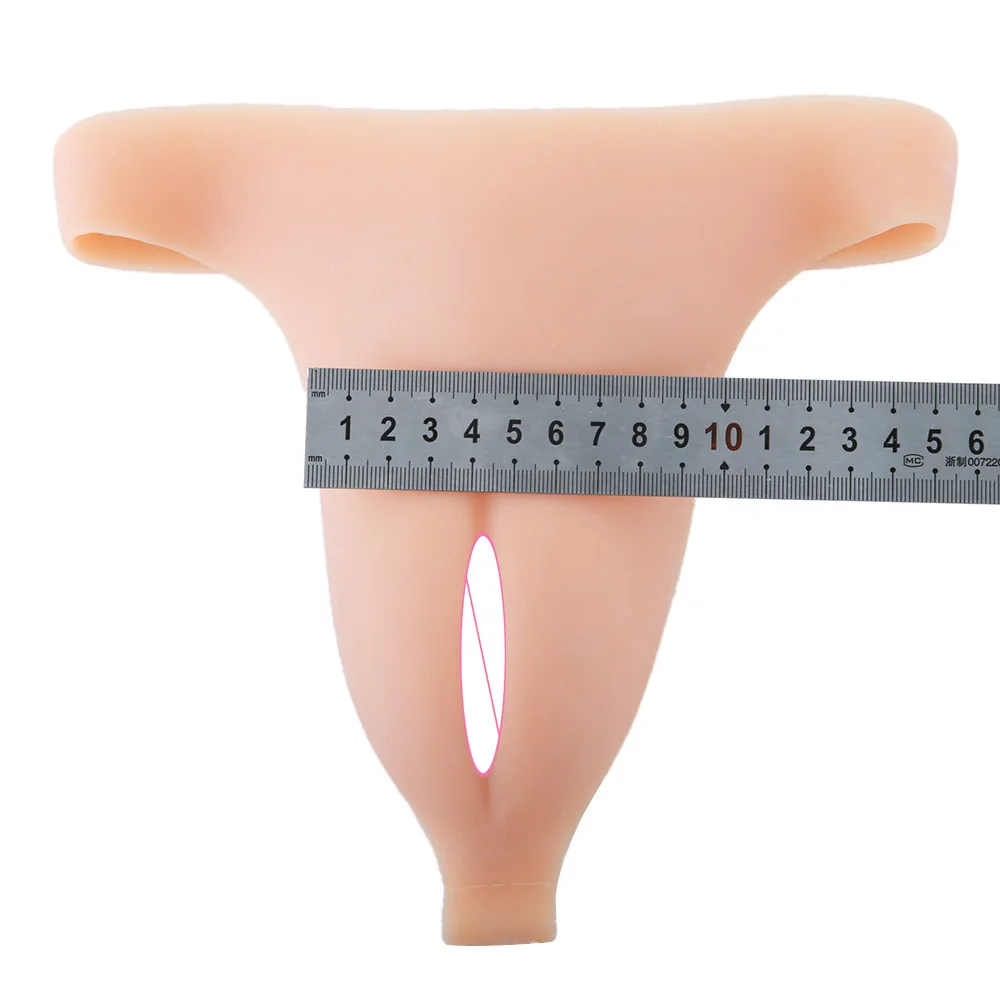 Artificial vulva Thong Vagina Realistic Silicone Fake Vagina Drag Queen Shemale Transformation Panties Hide JJ Crossdresser