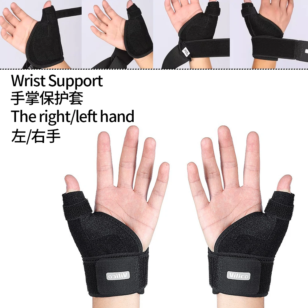 Flexible Splint Wrist Thumb Support Brace for Tendonitis Arthritis Breathable Thumb Protector Guard Fits Right and Left Hand