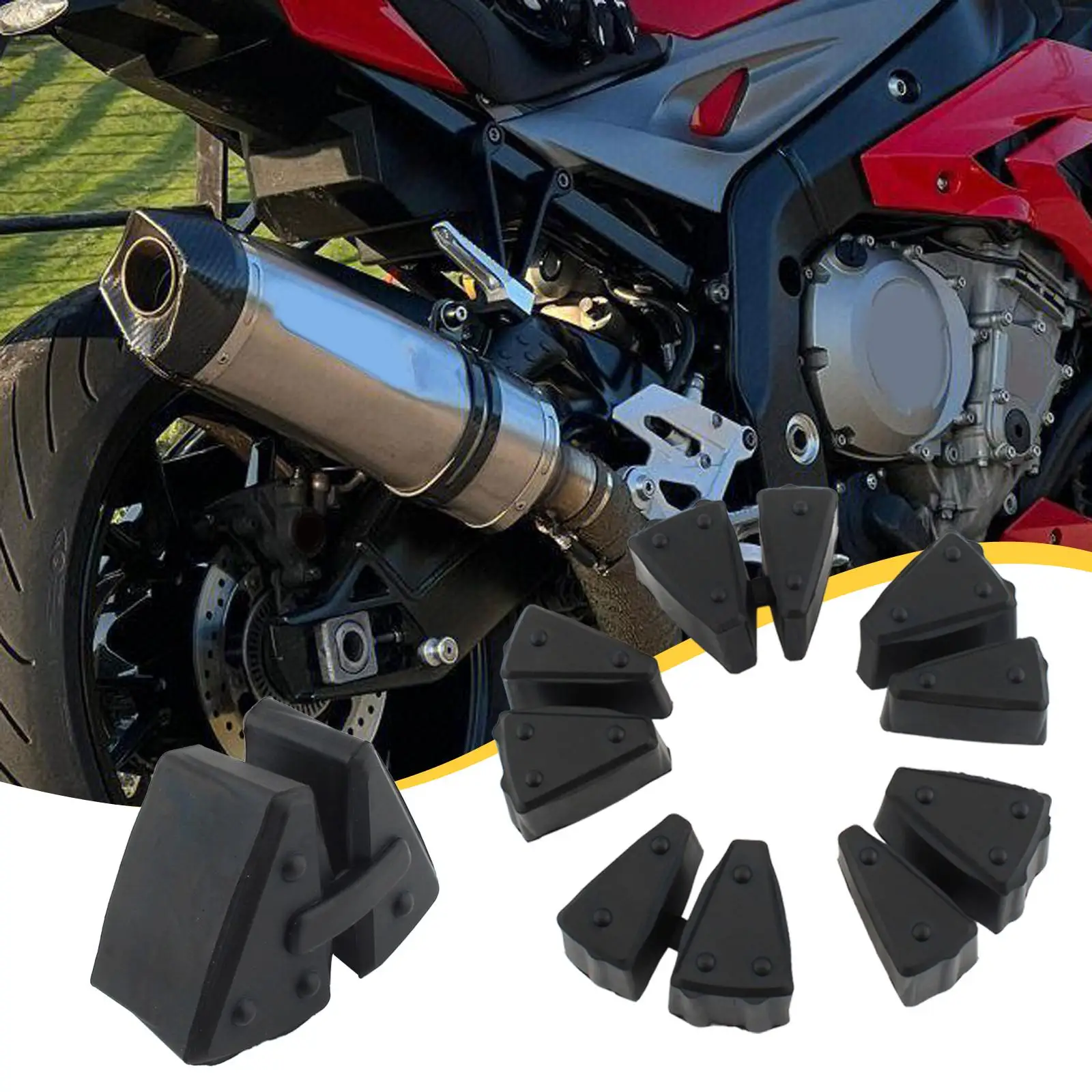 مثبط محور العجلة الخلفية للدراجة النارية، يستبدل مباشرة، سهل التركيب، مكونات، عازلة العجلات الخلفية المطاطية الممتصة لسيارات BMW #1