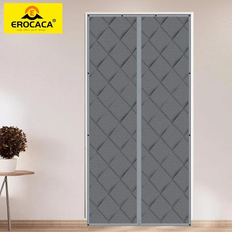 Winter Door Curtain Insulation, Household Magnetic Insulation, Windproof Partition, Sound Insulation, Modern Style
