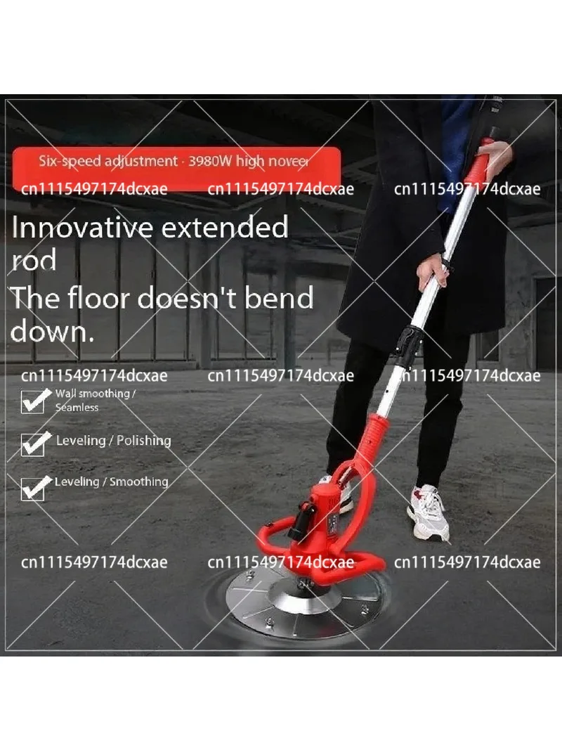 Electric Concrete Polisher 6-Speed Variable Speed Floor Grinder