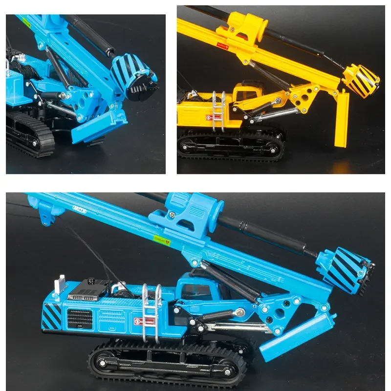 Alloy excavator engineering vehicle model rotary drilling rig construction site excavator Boy gift decorations 14+y toys