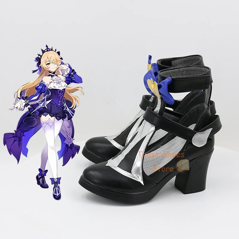 Game Cosplay Comic Anime Game for Con Halloween Party Cosplay Costume Prop Genshinimpact Fischl New Skin Shoes