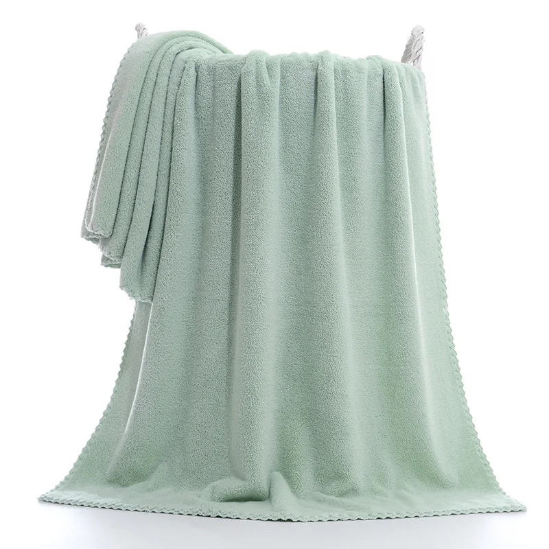 

140x70cm Coral Velvet Super Absorbent Bath Towel Thickened Absorbent Bath Towels For Student Dormitories Baby Blanket