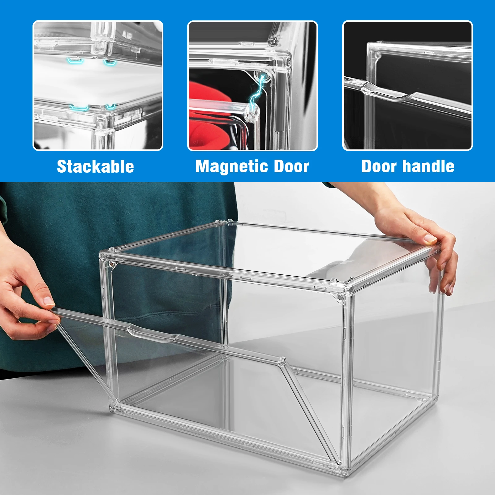 10 szt. Przezroczyste pudełka – Shoe Box Display recenzja i cena