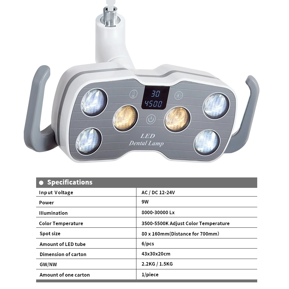 Fotel dentystyczny lampa Led do operacji implantu z fotel lekki fotel dentystyczny kliniki indukcyjnej