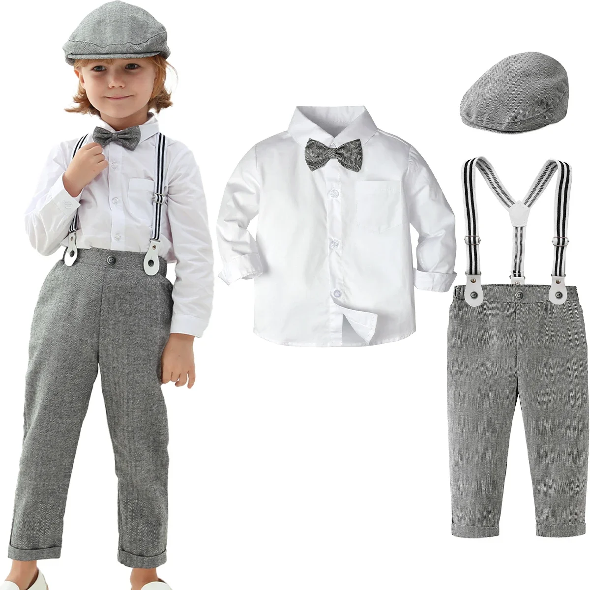 Baby Boy Outfits Toddler Wedding Suit Set Baby Infant Birthday Party Gift Formal Clothes Kids Easter Church Gentelman Clothing