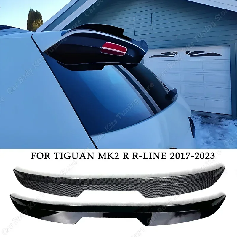 Hinten Dach Spoiler Flügel Für Volkswagen Tiguan MK2 R R-Line Facelift 2017-2023 Auto Hinten Schwanz Flügel dekoration Body Kits Tuning ABS