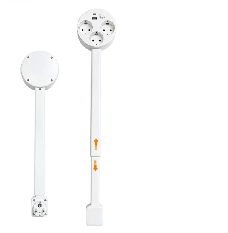 Electrical Outlet Extender Socket Sofa expander Multiple Slots Rotating And Telescopic Expansion 1PC