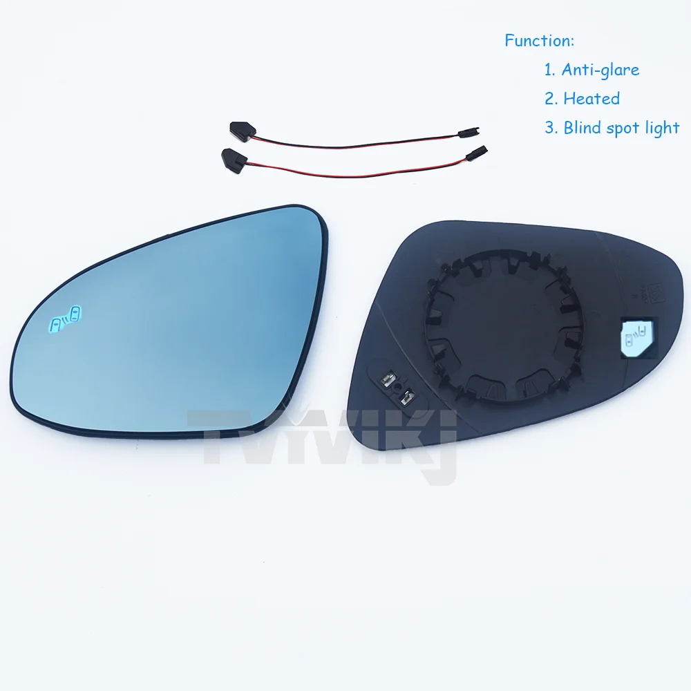 1 pair Side Rearview Mirror Blue Glass Lens with blind spot light For Toyota C-HR CHR 2018-2022 anti glare BSA BSD