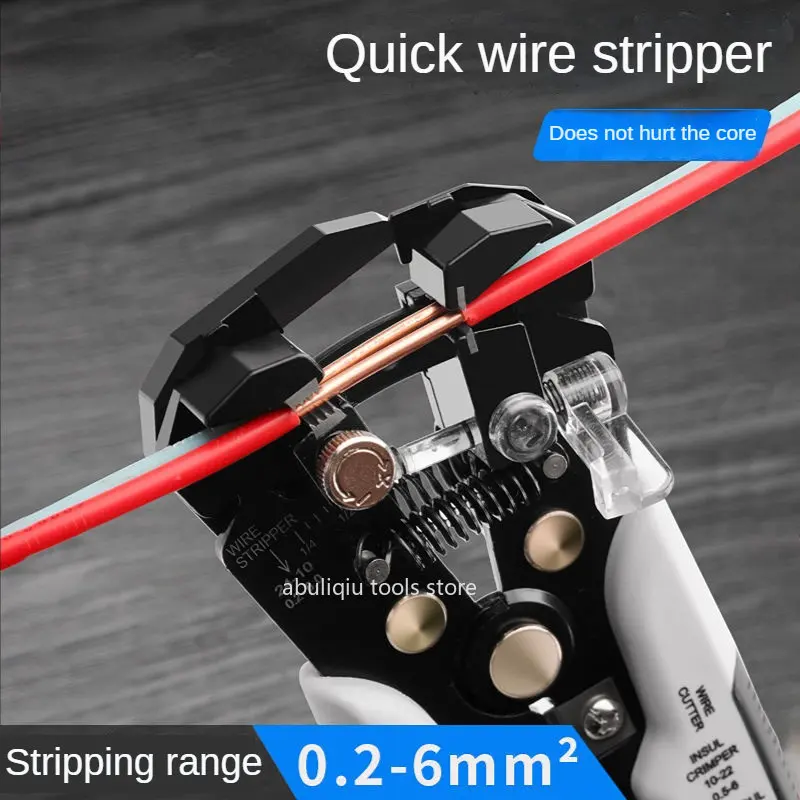 Quick Wire Stripper Plier Automatic Stripping Cutter Crimper Cable Wire Crimping Multifunctional Pliers Electrician Repair Tools