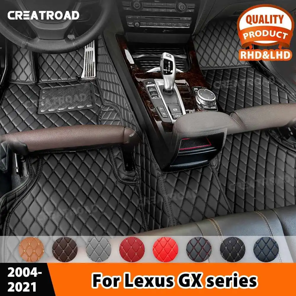 

For Lexus GX series 2004-2021 Custom Car Floor Mat Automobile Carpet Cover Interior Accessories 2020 2019 2018 2017 2016 2015