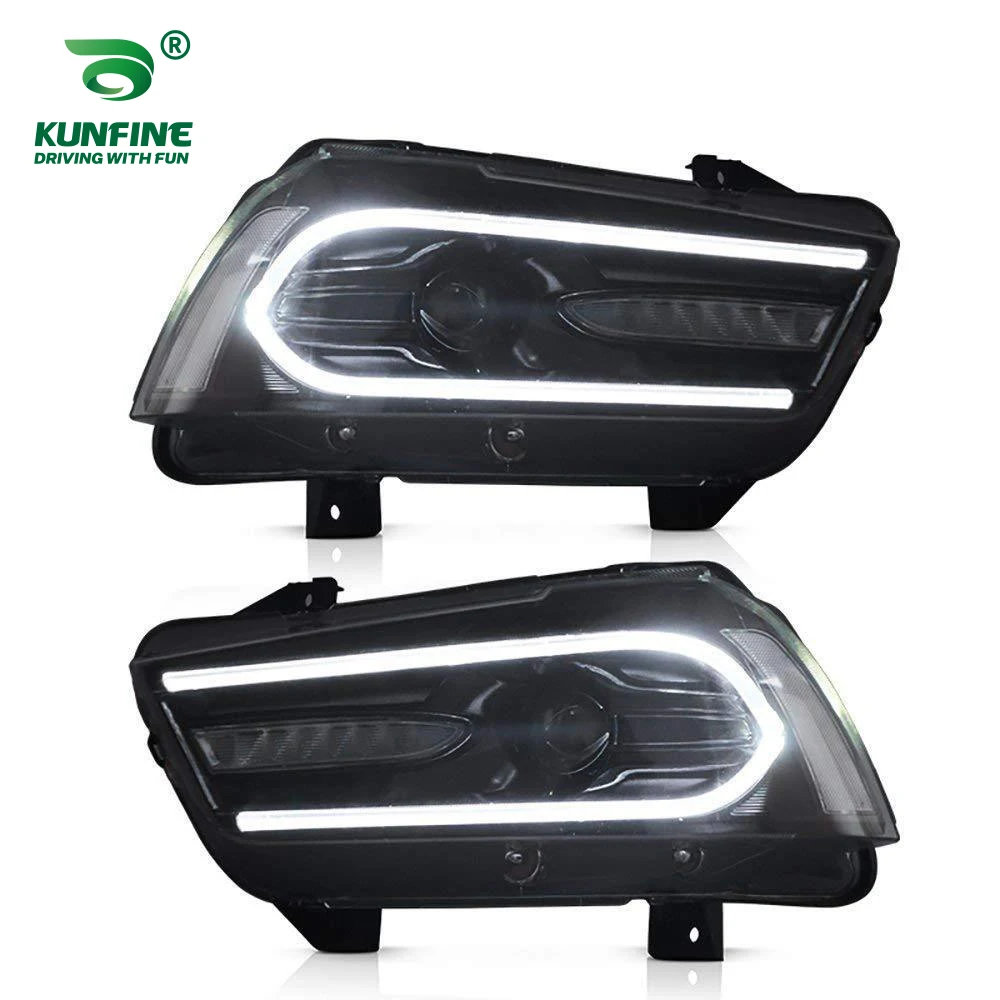 

Car Headlight Assembly For Dodge Charger 2011-2014 Tuning Headlight Lamp Parts Daytime Running Light Bi Xenon Projector Lens