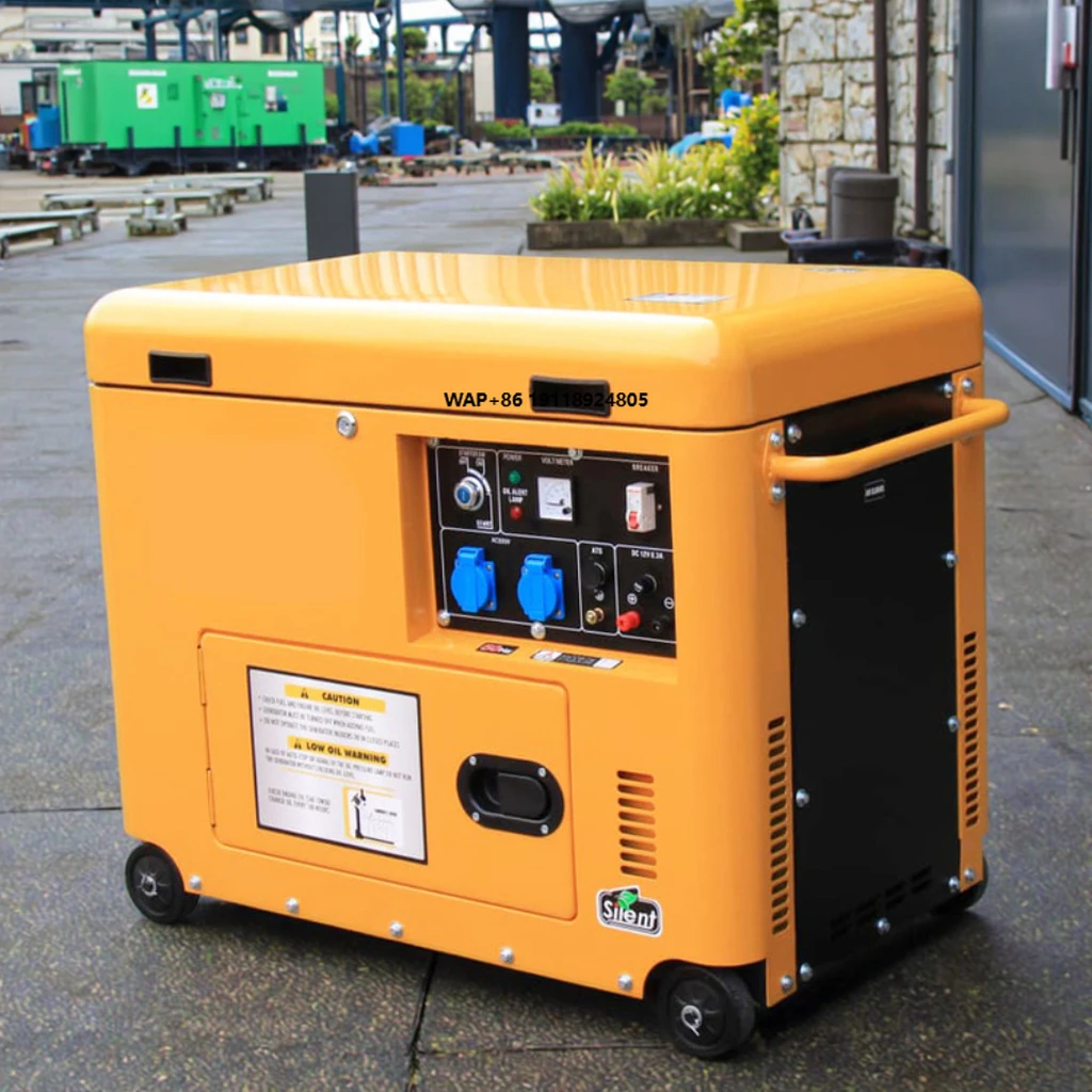 

Soundproof 3kva 3kw 5kva 5kw 8kva 8kw 10KVA 10kva Portable Generator 220V 380V 50/60HZ Alternator for Home Use