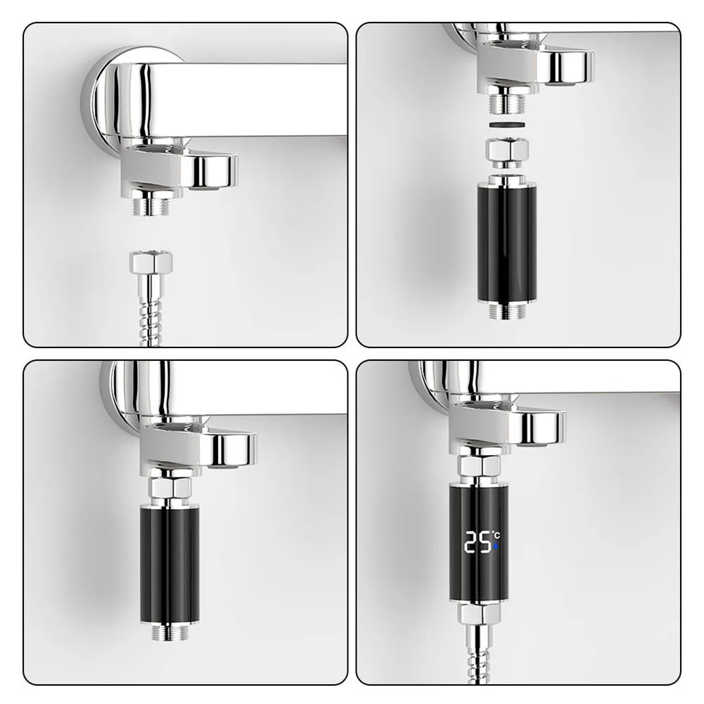 LED Shower Water Thermometer With Real Time Temperature Display 0 To 99 Degrees Celsius For Safe Bathing Water Control For Babie