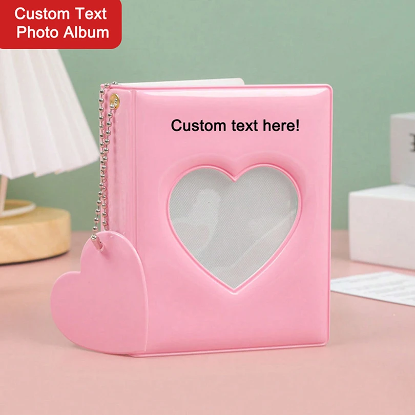 

Love Custom Name Photo Album Personalized Text Photocard Binder Valentine's Day Gift Photocard Holder Kpop Fan Card Album