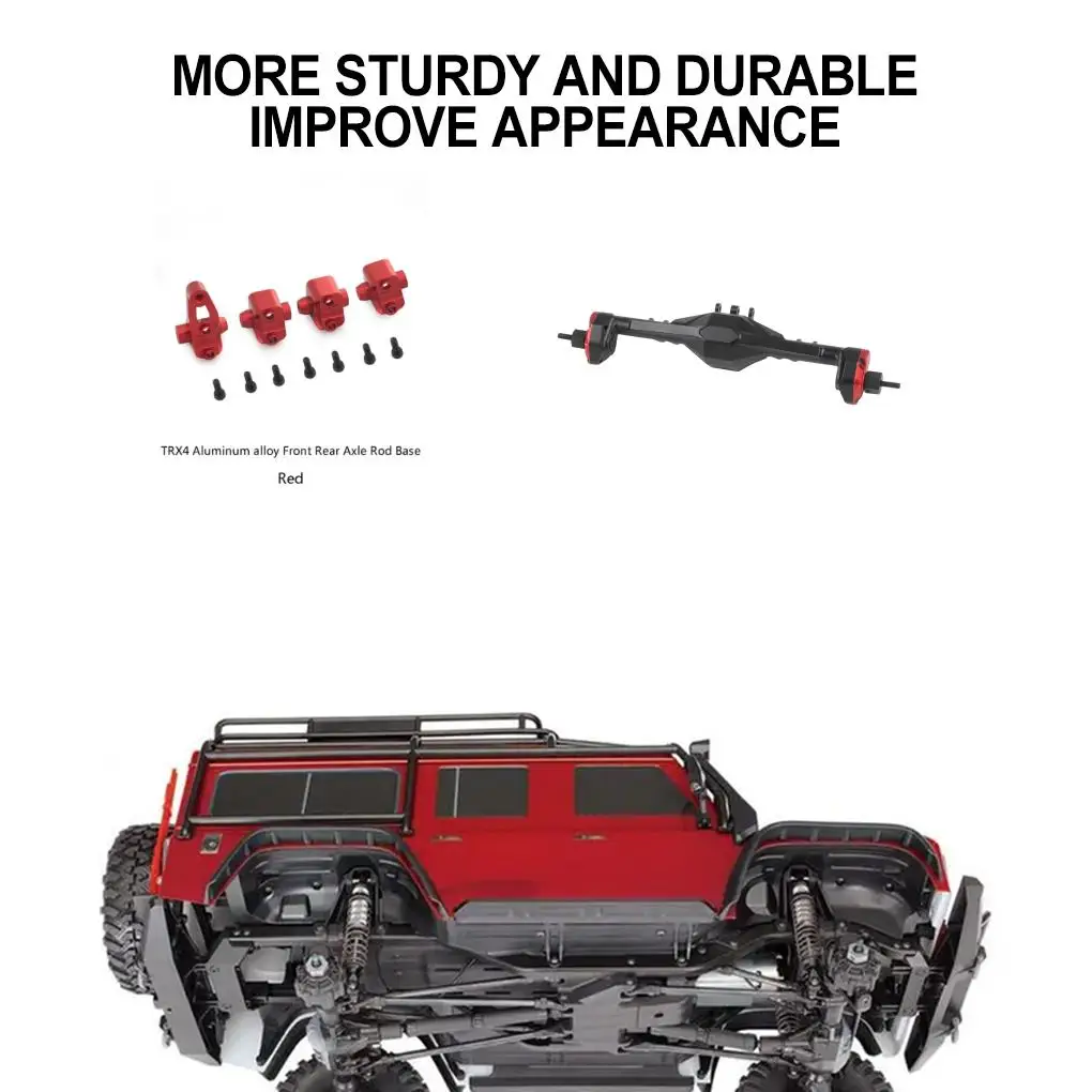 อะลูมินัมอัลลอยแบบก้านดึงที่นั่งแบบคงที่สำหรับ1 10 Traxxas ชิ้นส่วนอะไหล่อุปกรณ์แต่งรถ RC mobil RC Trx4