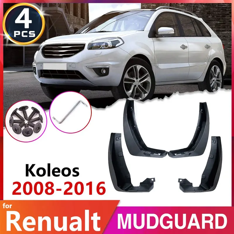 

For Renault Koleos 1 2008~2016 2009 2010 2011 2012 2015 Car Fender Mud Flap Mudguard Mudflaps Splash Guards Accessories Stickers