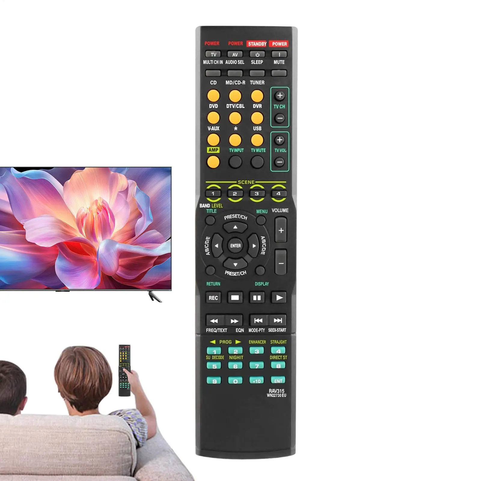 Для HTR-6050 RX-V561 YHT-390 YHT-390BL Av приемник аудио сменный пульт дистанционного управления домашний кинотеатр Av приемник аудио-видео пульт дистанционного управления