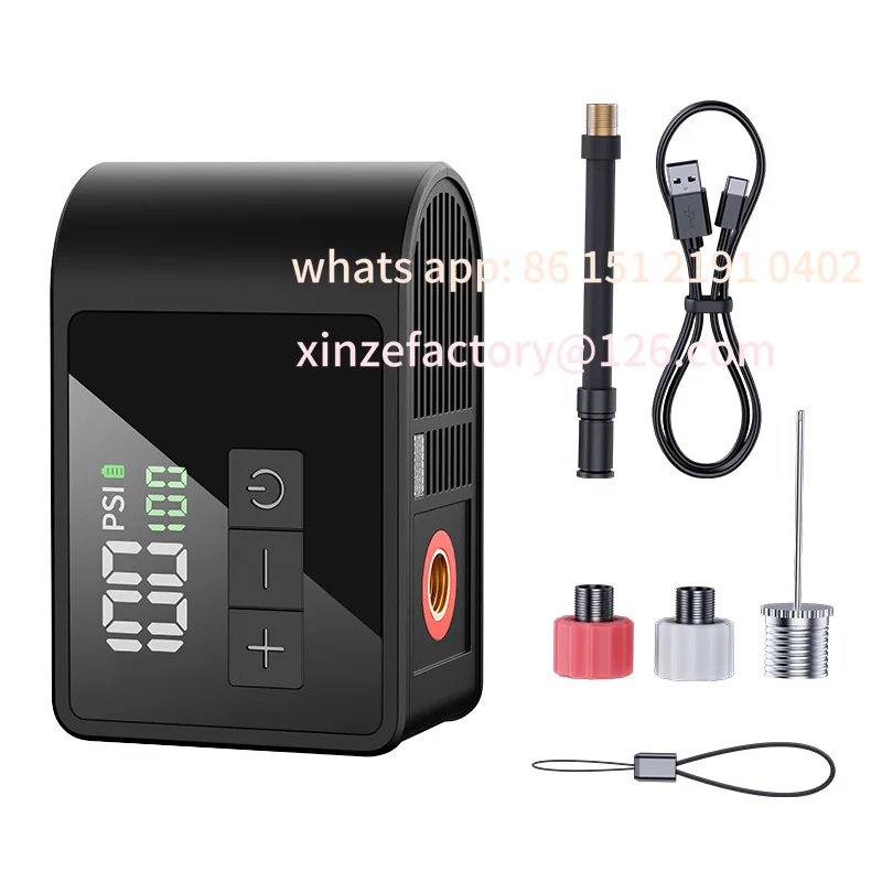 Customizable Ultra Mini Inflatable Pump Mountain Road Bike Inflator Pump Ai Smart Portable Electric