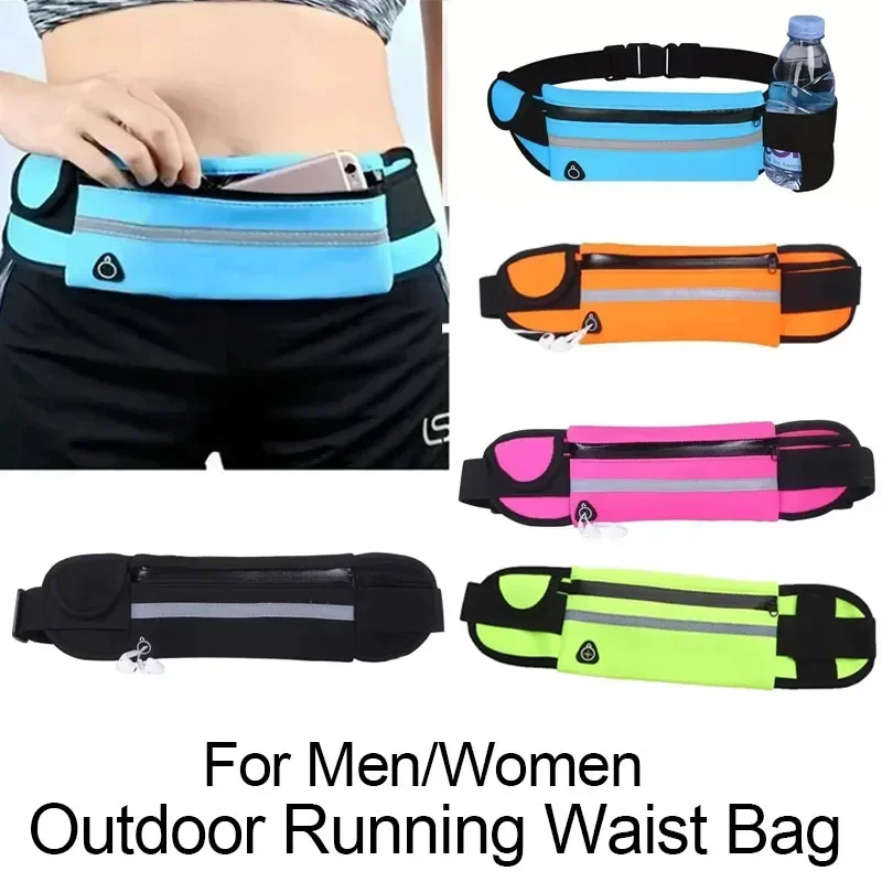 

Multi Functional Sports Waist Bag Men's and Women's Outdoor Running Card Headphones Phone Storage Bag for Riding Running Travel