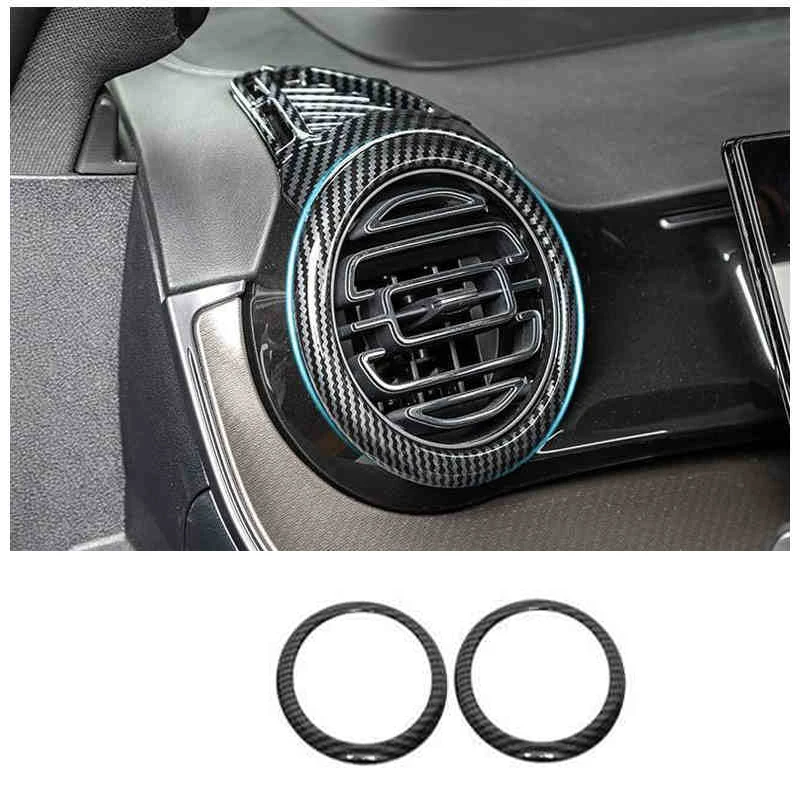 car dashboard side vent ring trims Carbon Fiber Decoration for Byd Frigate 07 2023 2024 2025 Auto Accessories Modify Parts