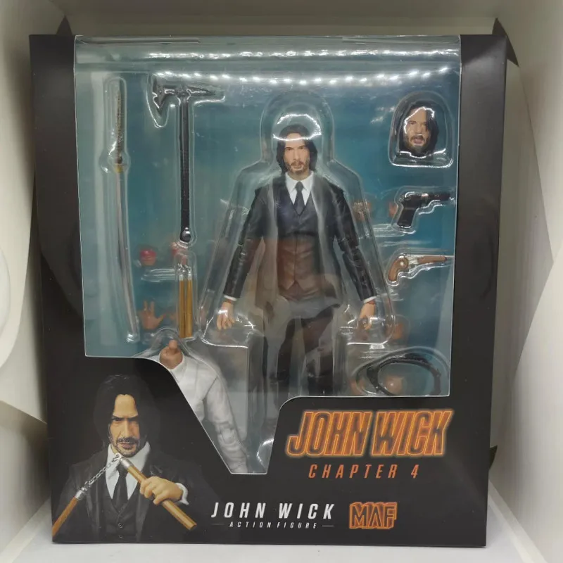 

Hot John Wick Action Figure John Wick Chapter 4 Figure Mafex 212 Ko Statue Collection Custom Model Doll Birthday Gift