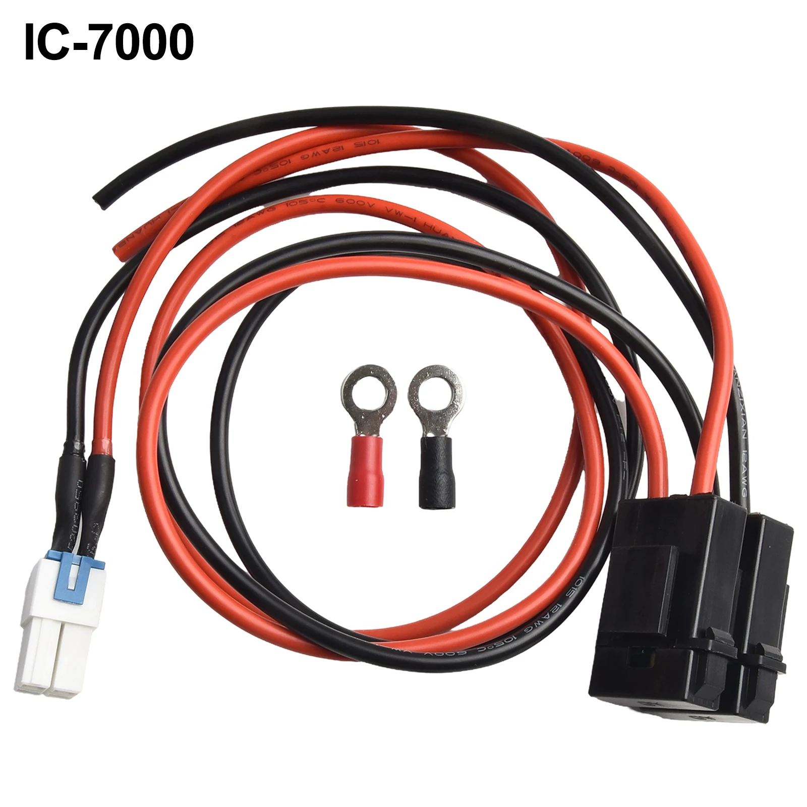 Reliable 4Pin 12AWG Power Cable with 30A Fuse for ICOM IC7000 IC7600 FT450 TS480 FT950 High Pressure Protection
