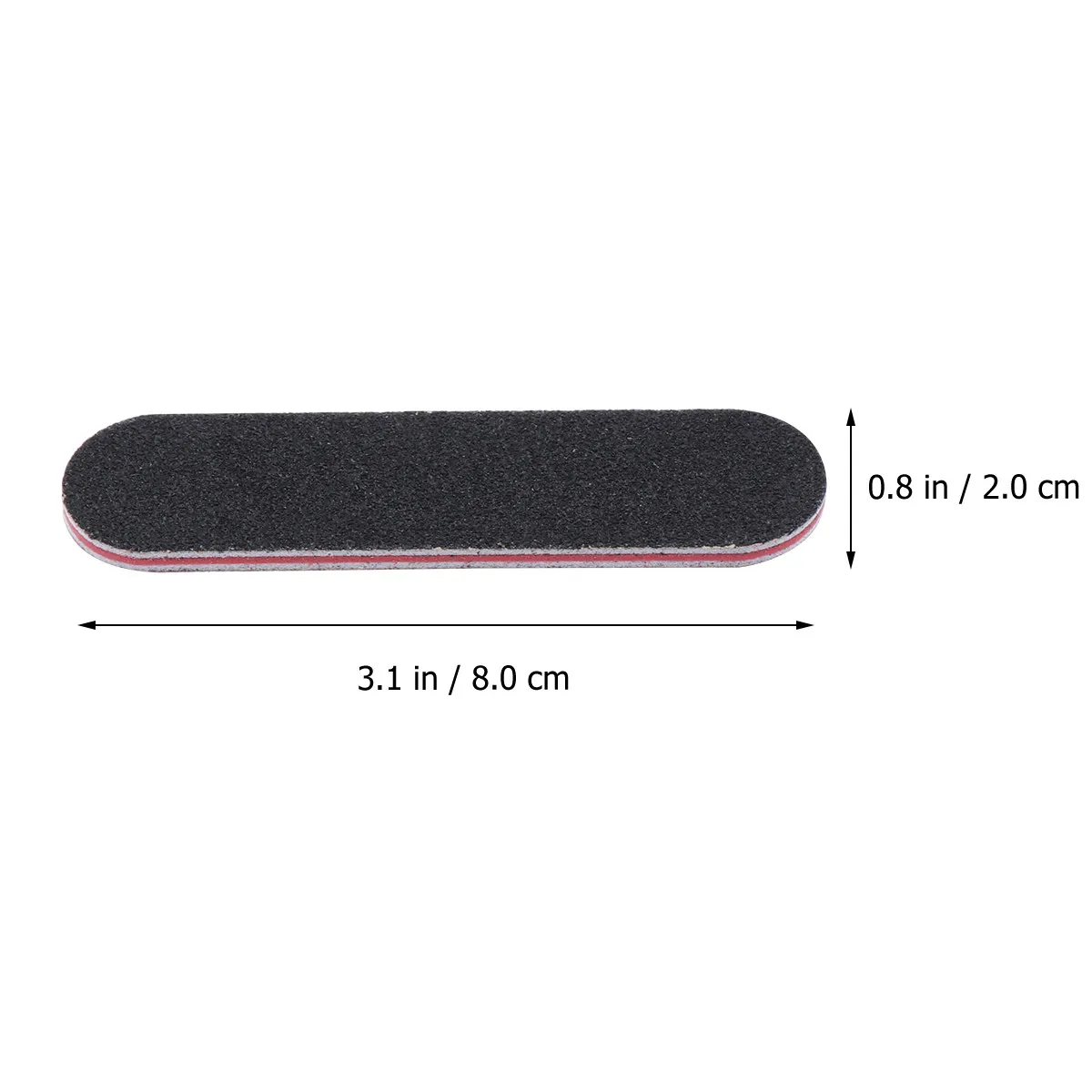 100Pcs Portable Black Sanding Nail File Mini Double Sided Nail Emery Board for Healthy Strong Nails Manicuring Surface Sanding