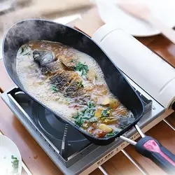 3D Fish Shaped Non Stick Pan Carp Braised Fish Grilled Fish Pot Oil Saving and Non Breaking Skin Egg Skillet Pot