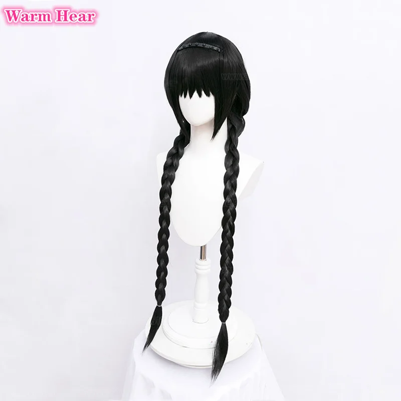 Akemi Homura-peluca negra larga y recta para mujer, pelo resistente al calor, fiesta de Halloween, Cosplay, Anime, 90cm, 2 estilos