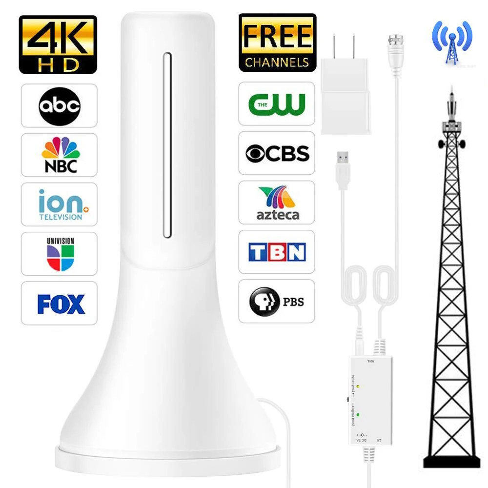 Digital HDTV Antenna 338A Indoor TV Antenna DVD-T2 Digital 120 Mile 4K UHF VHF Satellite Receiver TV Tuner 24 Hour Shipping