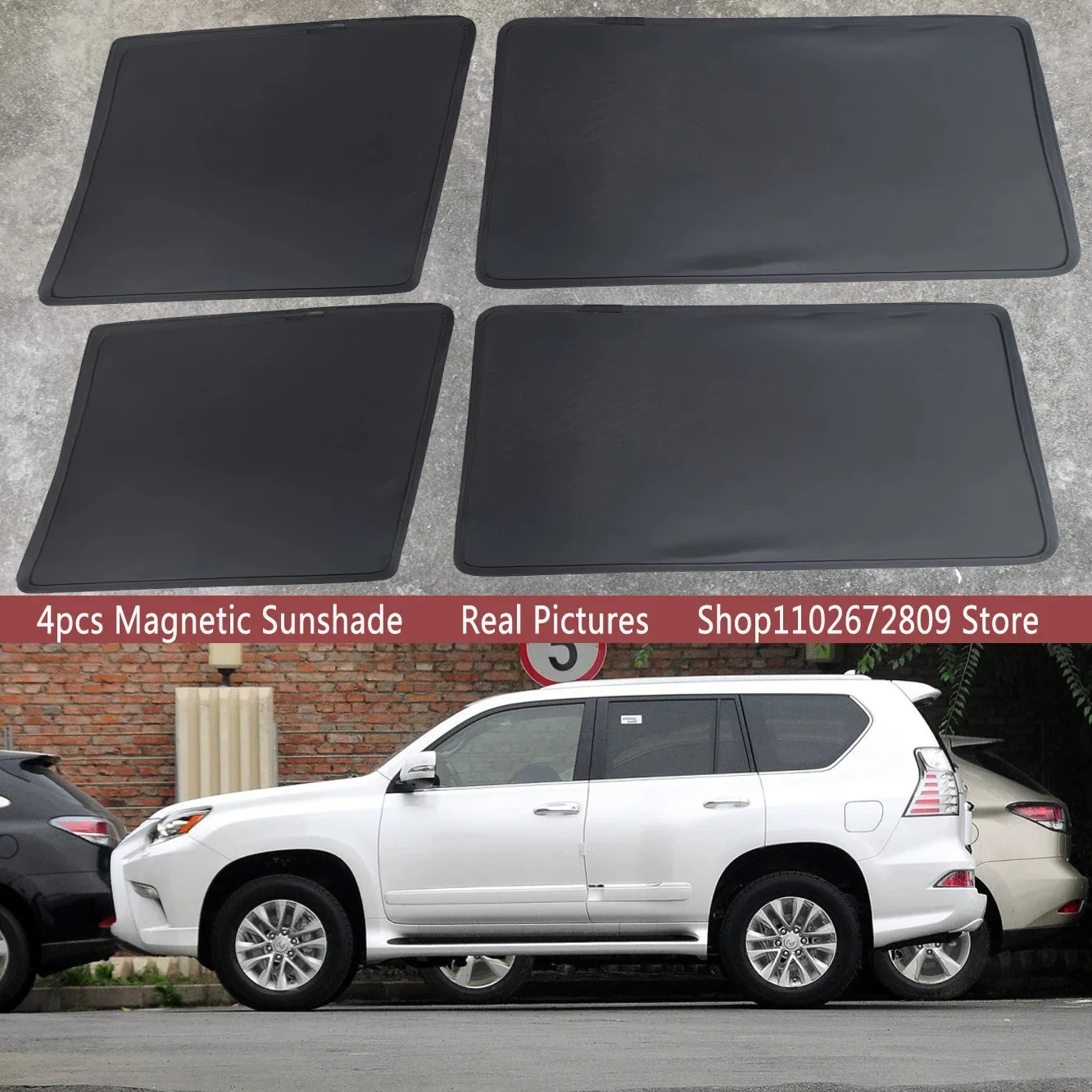 

Magnetic Car Sunshade Shield Front Windshield Frame Curtain Sun Shades For Lexus GX 460 400 GX460 URJ15 2010 - 2023 Accessories