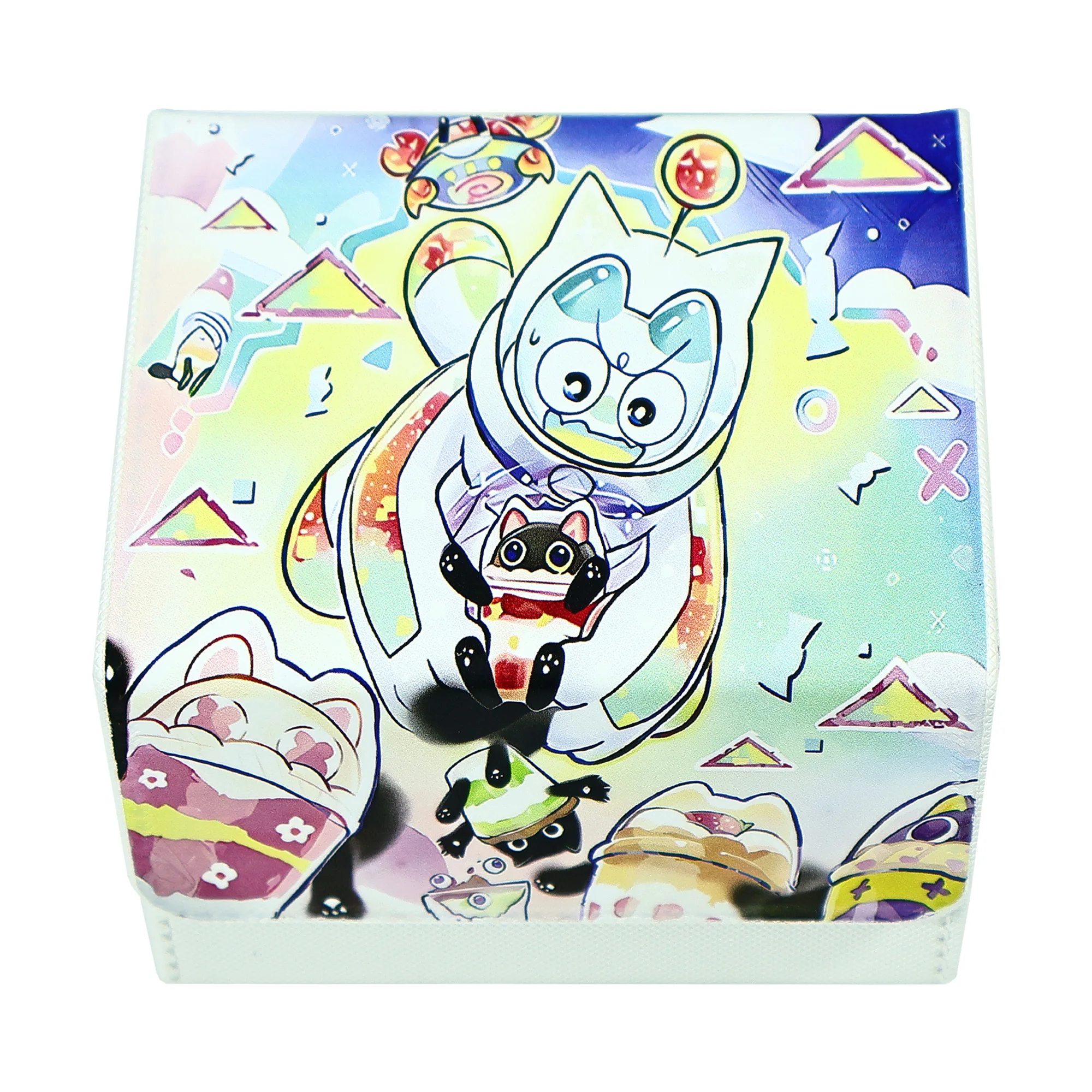 

Diy Yu-Gi-Oh! Buttercake Cup Cat Delicious Meow Card Storage Box Ygo Leather Collection Card Protection Box Anime Card Gift Toys