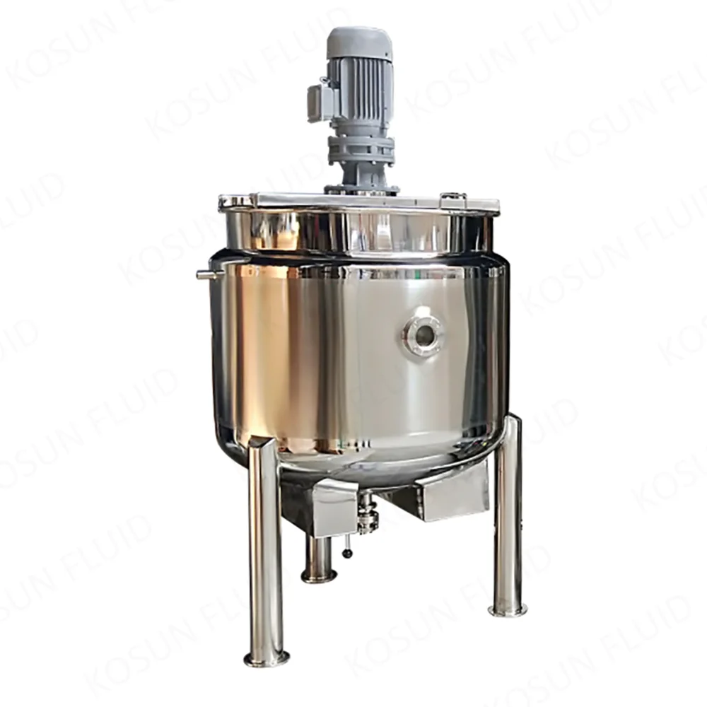 Stainless Steel Electric And Steam Heating Tank With Mixer Agitator