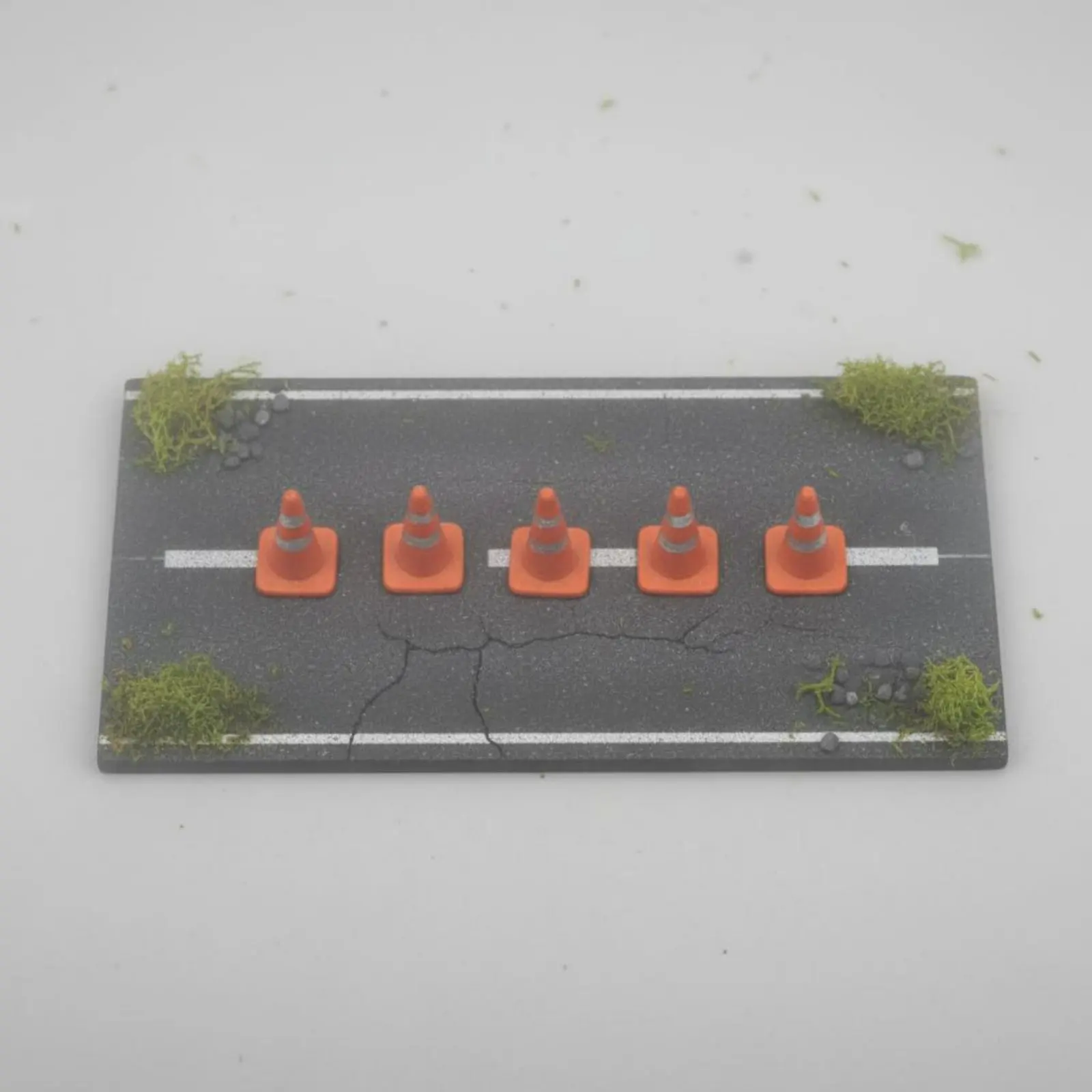 Approximately 1:64 Scale Street Cone Highly Detailed Miniature Traffic Cone Model Car Accessory Resin Material for Hobbyists - view 2