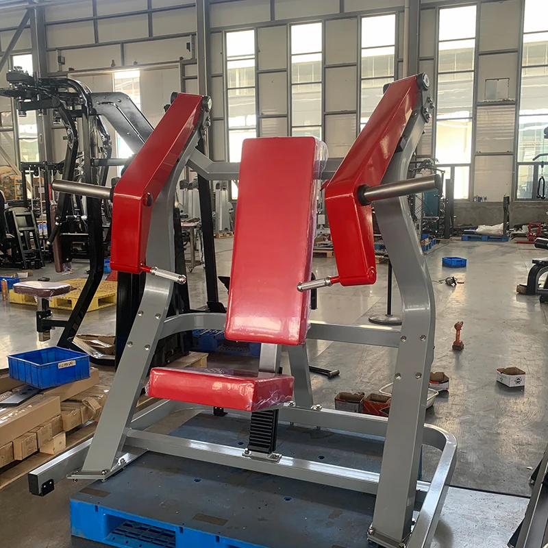معدات الصالة الرياضية التجارية أولمب الصلب مقعد المنحدر الصدر الصحافة لوحة محملة آلة تمرين القوة لكمال الأجسام المعدنية