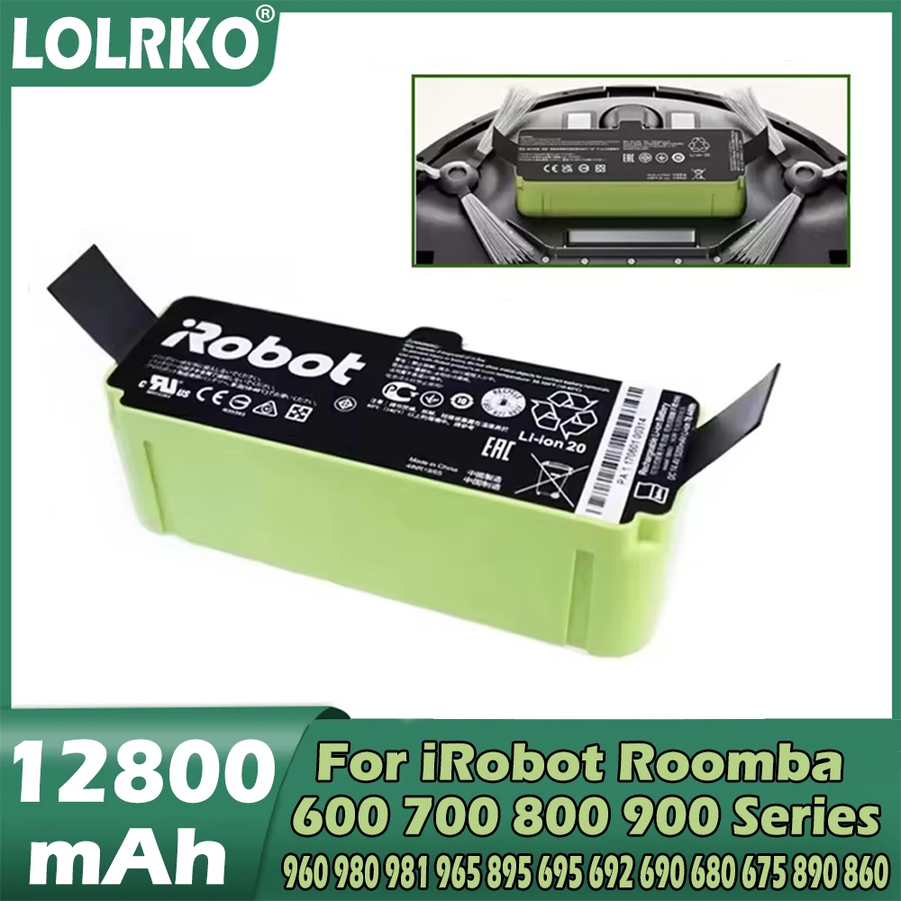 New 6500mAh Lithium Ion Battery For iRobot Roomba Cleaner 900 800 700 600 Series 960 980 981 965 895 695 692 690 680 675 890 860