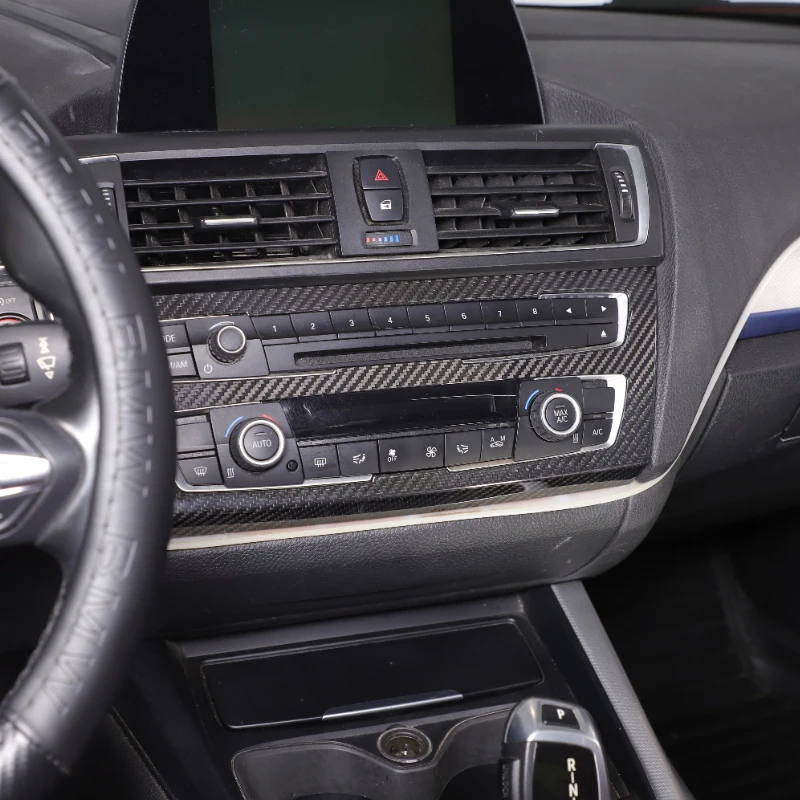 Gao Ruying For BMW 1 2 Series F20 F21 F22 F23 2017-19 Real Carbon Fiber Air Conditioning Mode Button Frame Trim Car Accessories