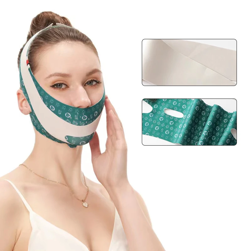 2pc Face Sculpting Sleep Band Face Slimming Bandage V Line guancia mento Neck Shaper Massage Strap Belt Relax Lift Up Mask Beauty