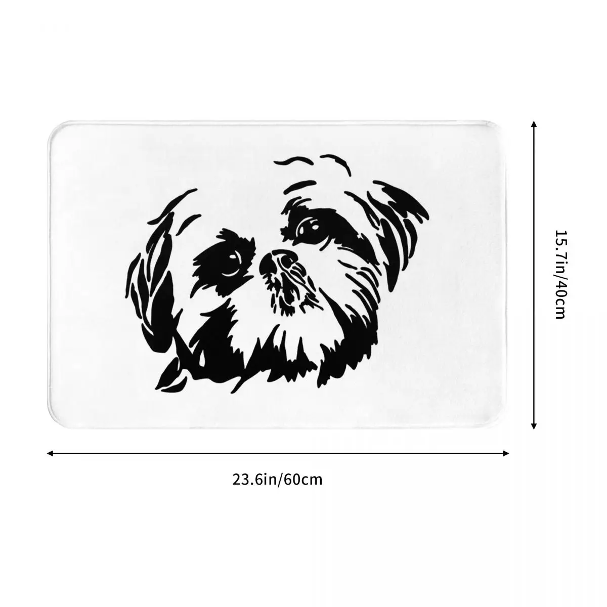 Dog Lover Shih Tzu Crest Doormat Water oil proof Carpet Rug Kitchen Entrance Home Floor Mat for Bathroom Footpad Mats