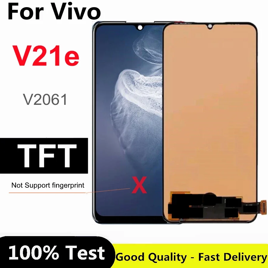 

6.44" TFT For Vivo V21e LCD Display Touch Screen Digitizer Assembly Replacement Parts For vivo V2061 V21E LCD