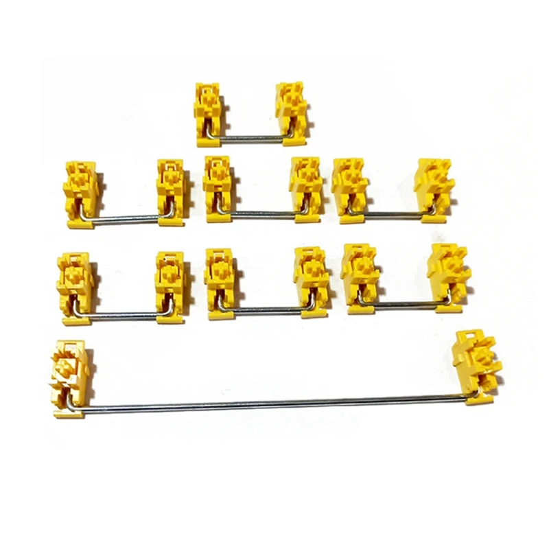 

Yellow Lubricated Mounted Satellite 6.25/2u Keycap Stabilizers